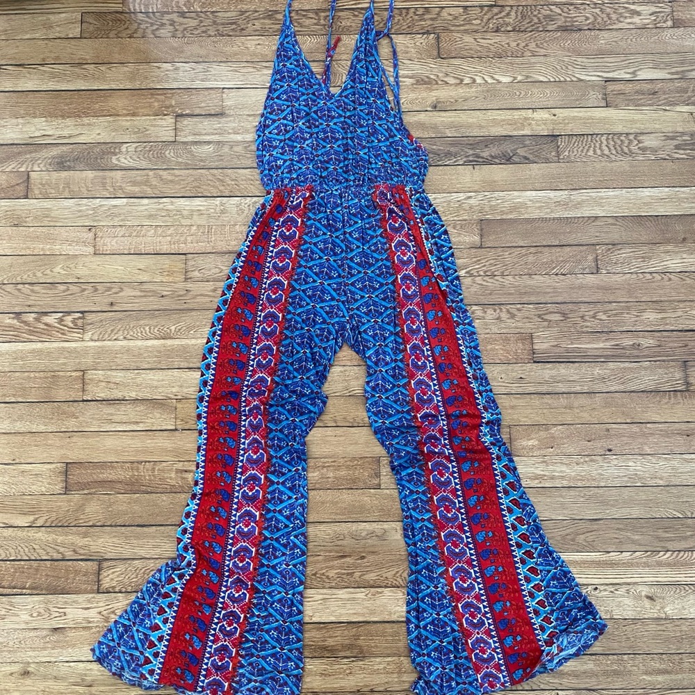 Urban Outfitters Raga Halter Romper with Low Back